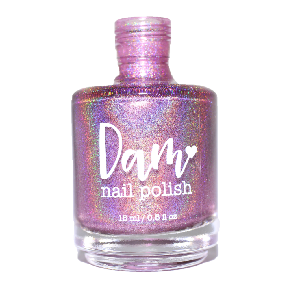 Positively Purple - Seriously Rainbows - Holographic Nail Polish - Dam Nail Polish