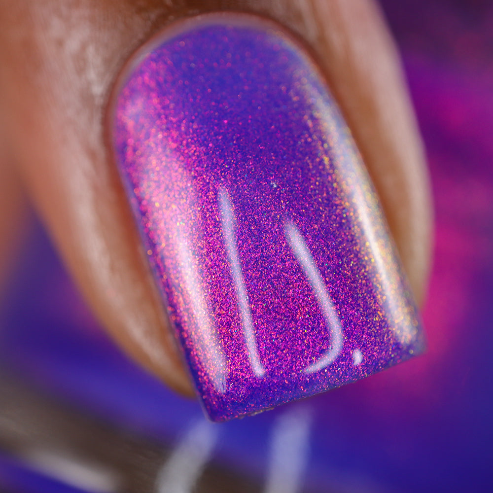 Sunset Blues - Blue Purple Shimmer Nail Polish - Dam