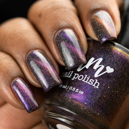 Supernova - Purple/Pink/Bronze Magnetic Holographic Nail Polish - Astronomical 2 Collection - Dam