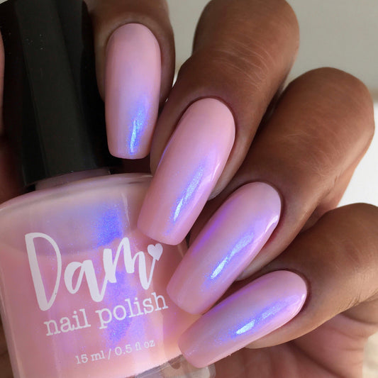 A Whimsical Dream - Pink Shimmer Indie Nail Polish - Polish of the Month - Jan 2023 - Dam Nail Polish