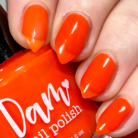 Out of Office Orange - Thermal Nail Polish - Clearly Rainbows Collection - Dam