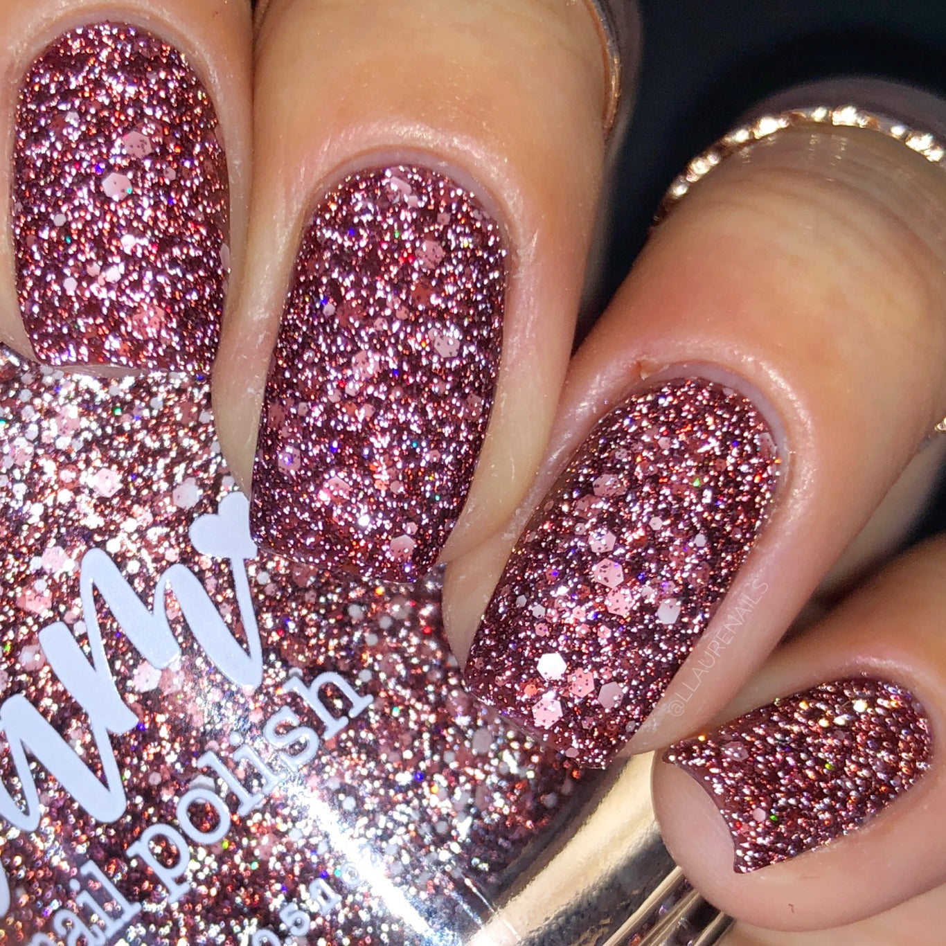 Bear Nap - Brown Reflective Glitter Nail Polish - Hibernation Collection - Dam