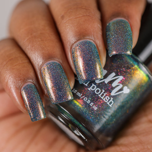 Brit - Blue Shimmer Polish - Survivor Series - Dam Nail Polish