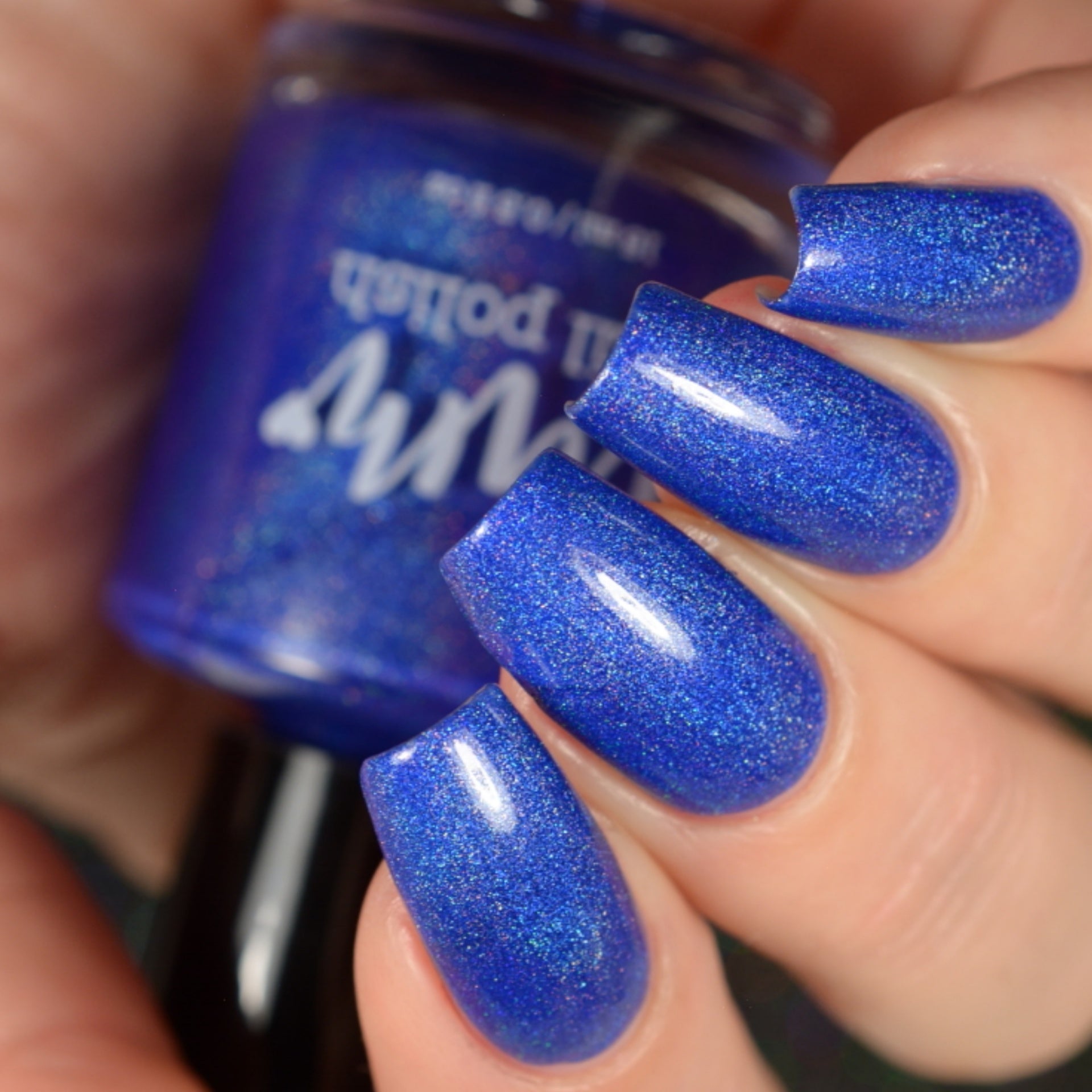 Sapphire - Blue Holographic Polish - Gemstone Collection Pt. 3 - Dam Nail Polish