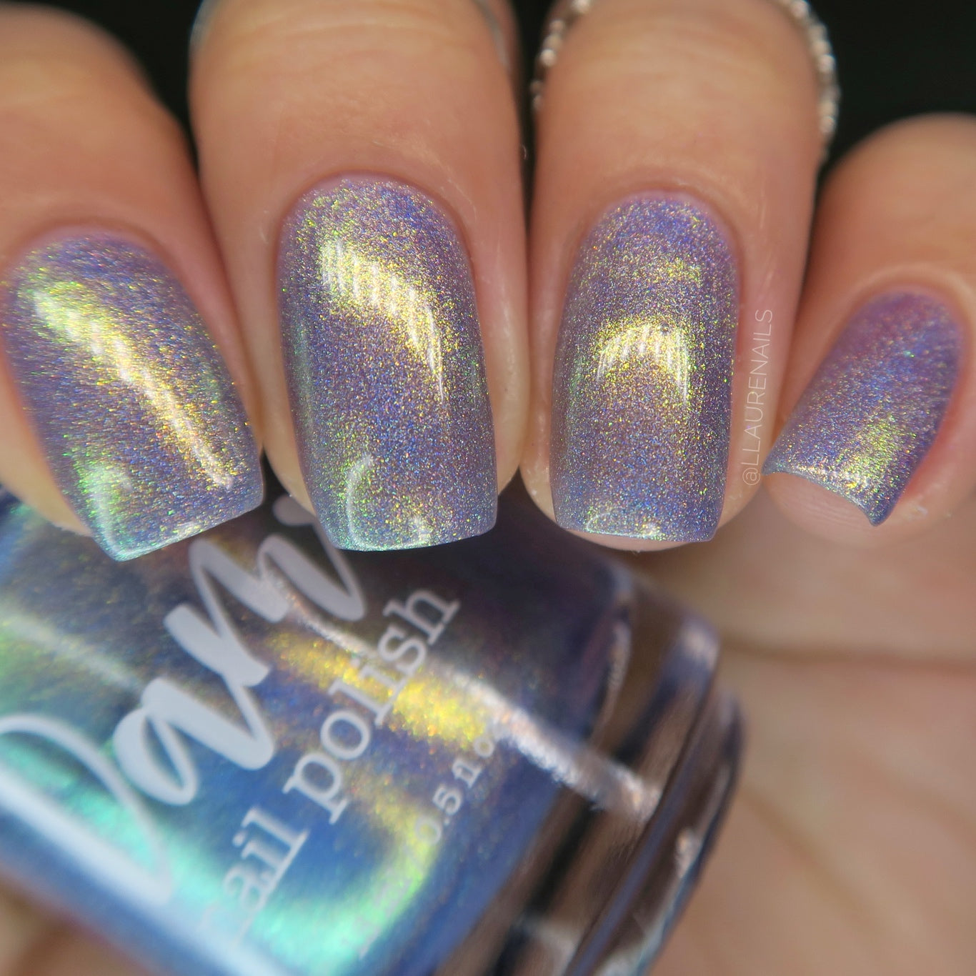 Data is My Love Language - Purple Holographic Nail Polish - Purple Shimmer Nail Polish - Aquarius Birthday Duo