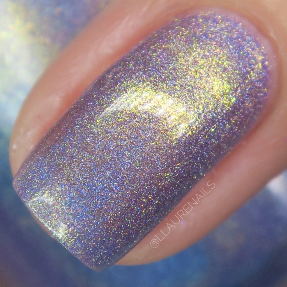 Data is My Love Language - Purple Holographic Nail Polish - Purple Shimmer Nail Polish - Aquarius Birthday Duo