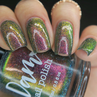 Feelin' It - Red/Orange/Green/Blue Multichrome Reflective Nail Polish - Dam