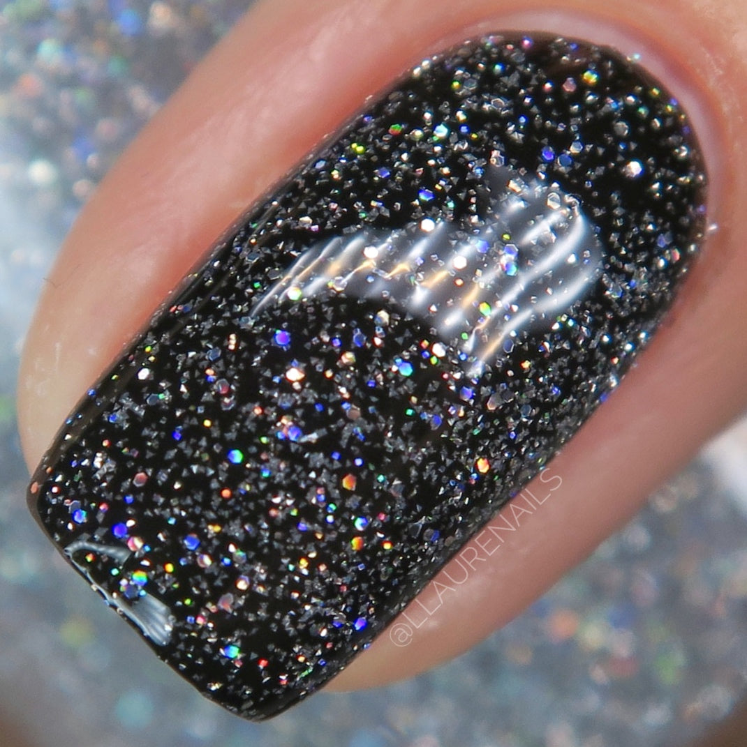 Go Fish - Silver Holographic Reflective Glitter Nail Polish - Dam Nail Polish