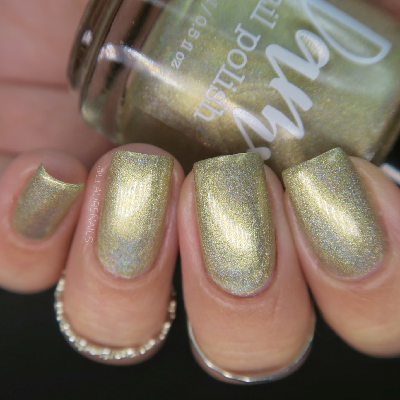 Gold - Jewelry Box Holos - Holographic Nail Polish - Dam