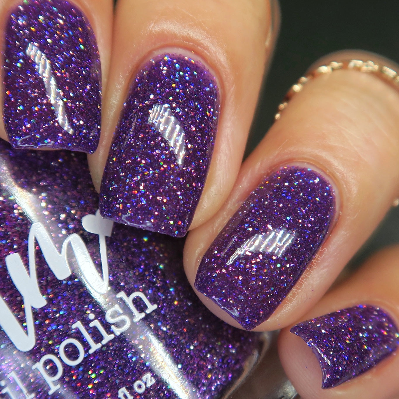 Grape Spread - Jams & Jellies Collection - Purple Reflective Glitter Nail Polish - Dam