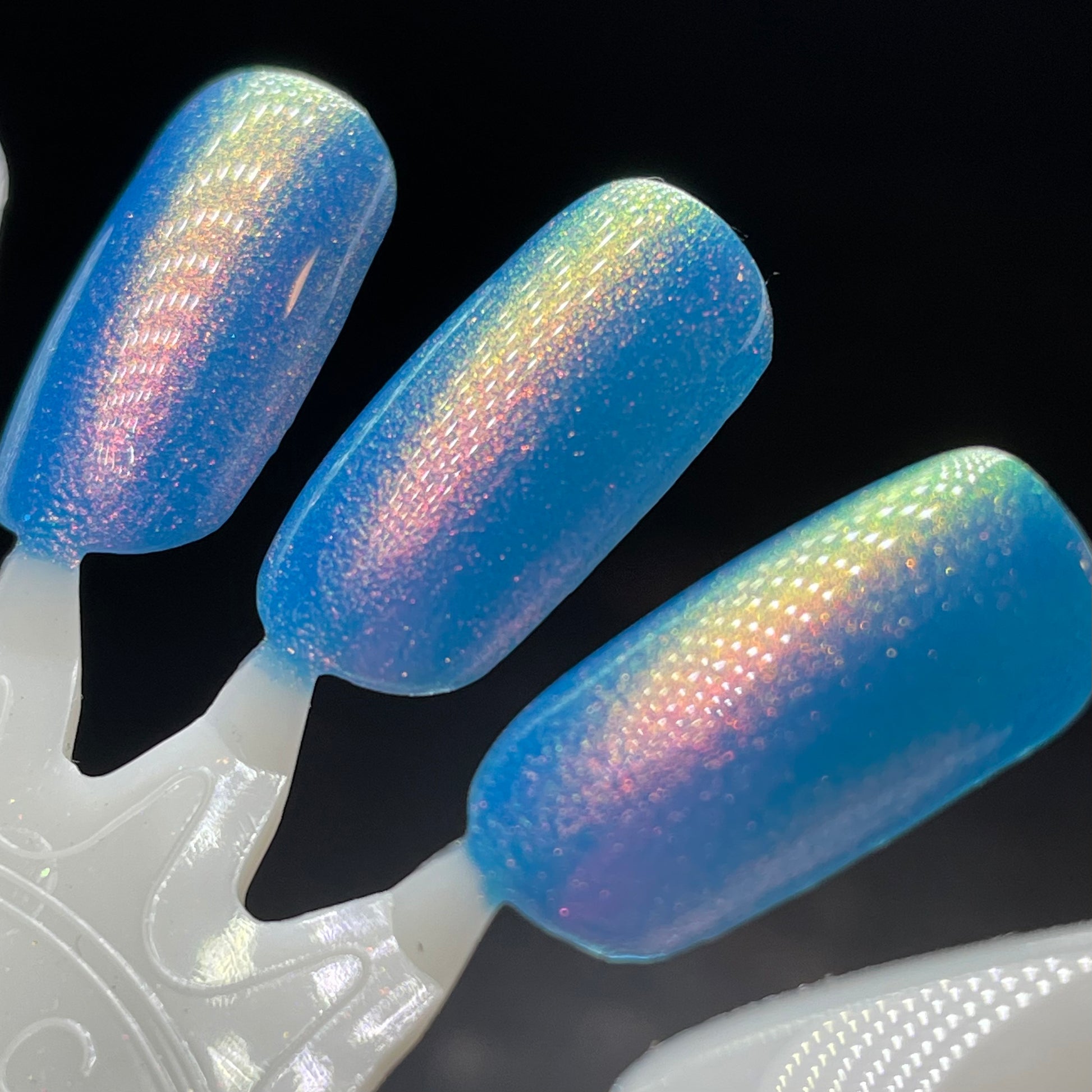 GTFO My Uterus - Blue Shimmer Nail Polish - Abortion Funds Org Polish - Dam