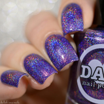 Amethyst - Violet Holographic Polish - Gemstone Collection Pt. 1 - Dam Nail Polish