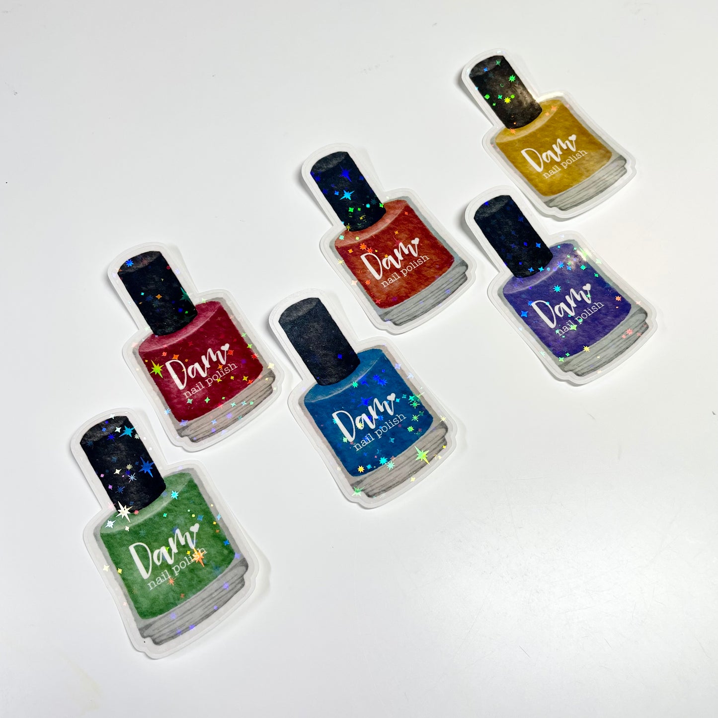 Twinkle Holographic Nail Polish Sticker - Dam