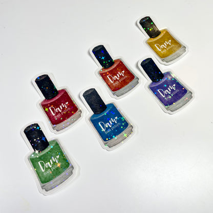 Twinkle Holographic Nail Polish Sticker - Dam