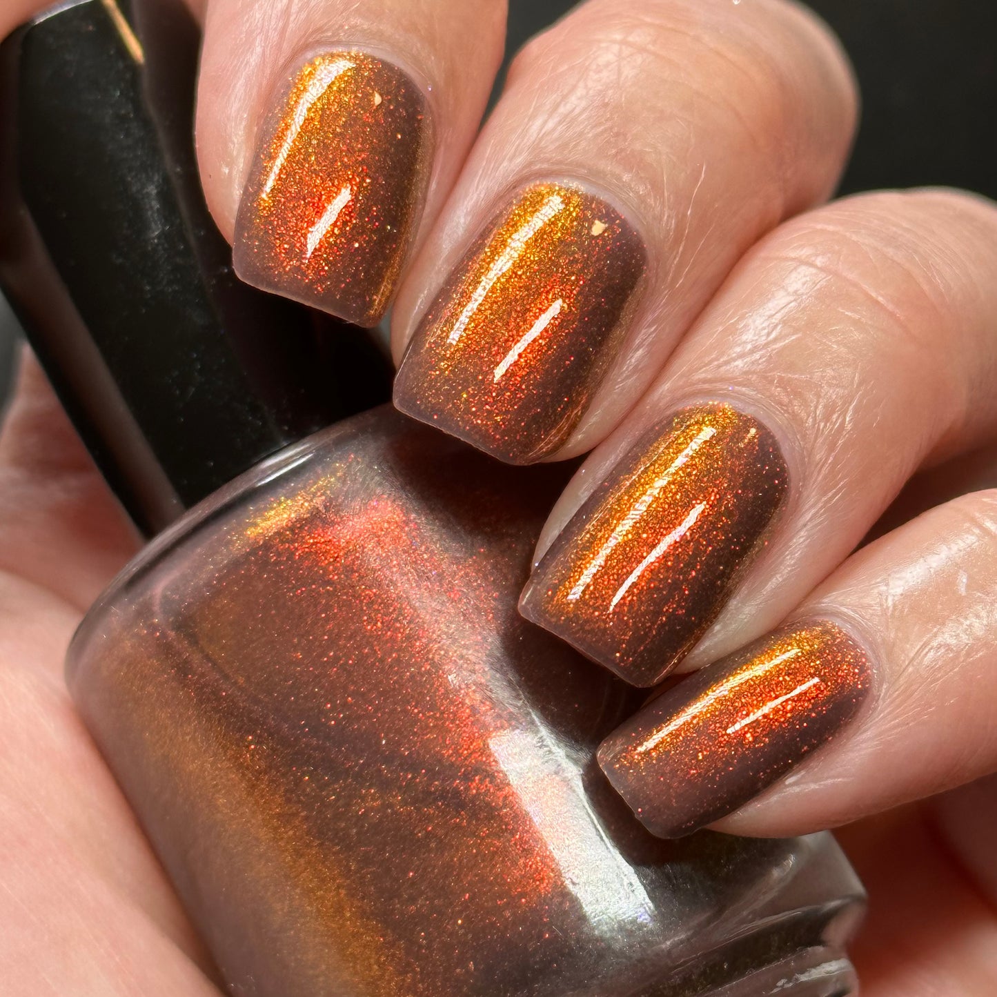 Dingle Berries - Brown Shimmer Nail Polish - Dec 2022 Polish of the Month