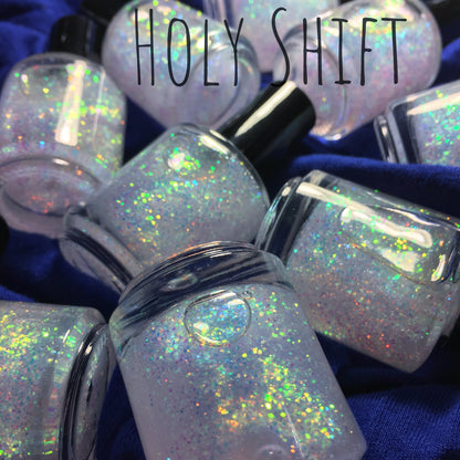 Holy Shift - Chameleon Glitter Top Coat - Dam Nail Polish