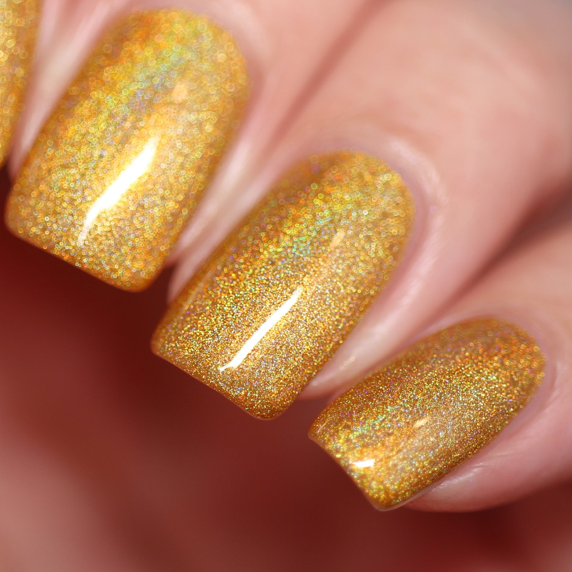 Citrine - Yellow Orange Holographic Polish - Gemstone Collection Pt. 4 - Dam