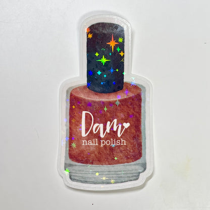Twinkle Holographic Nail Polish Sticker - Dam