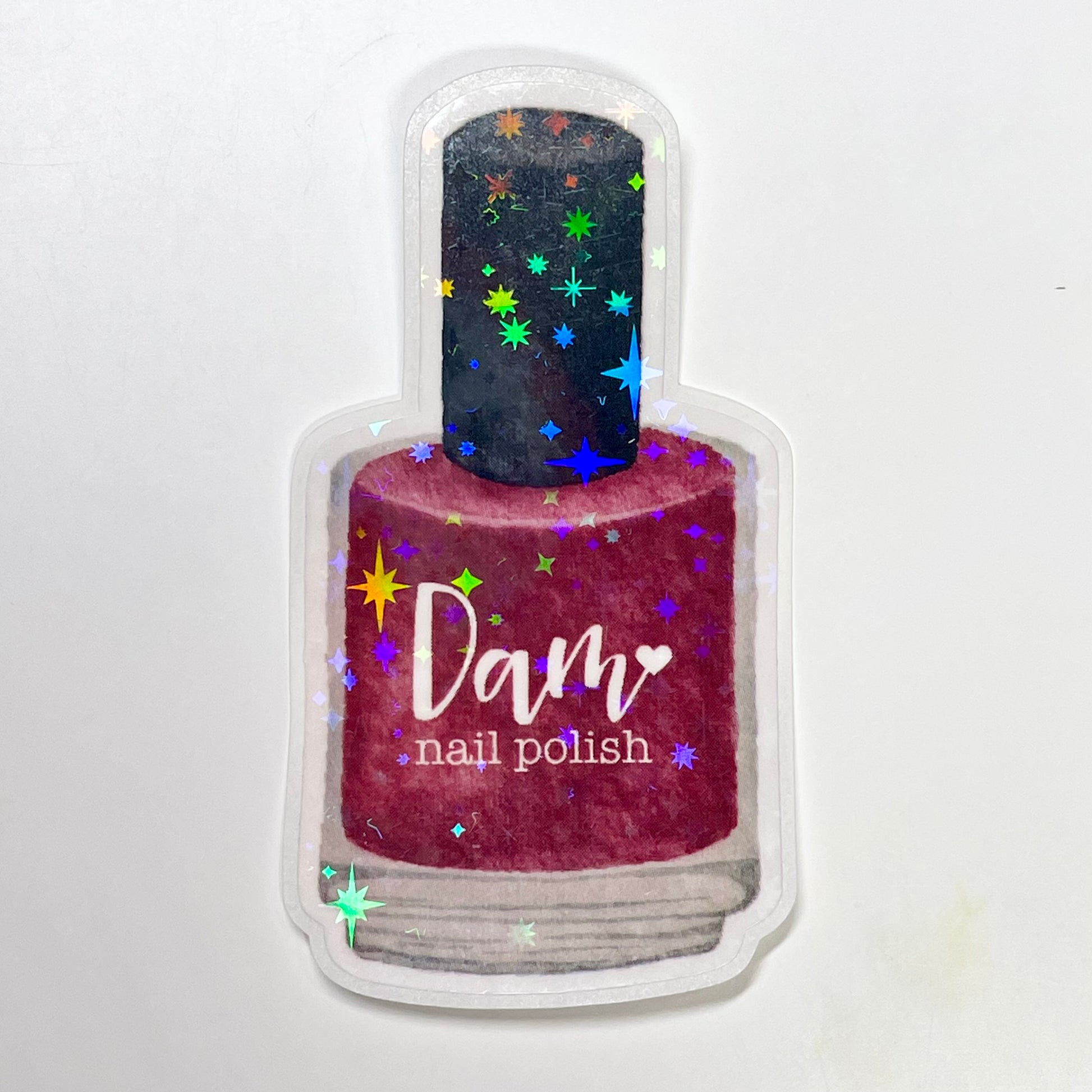 Twinkle Holographic Nail Polish Sticker - Dam