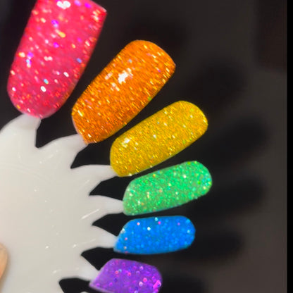 PRE ORDER - Jams & Jellies Collection - Rainbow Reflective Glitter Nail Polish - Dam