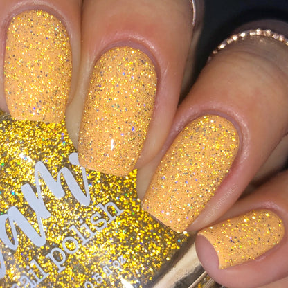 Jackpot - Gold Holographic Reflective Glitter Nail Polish - Dam