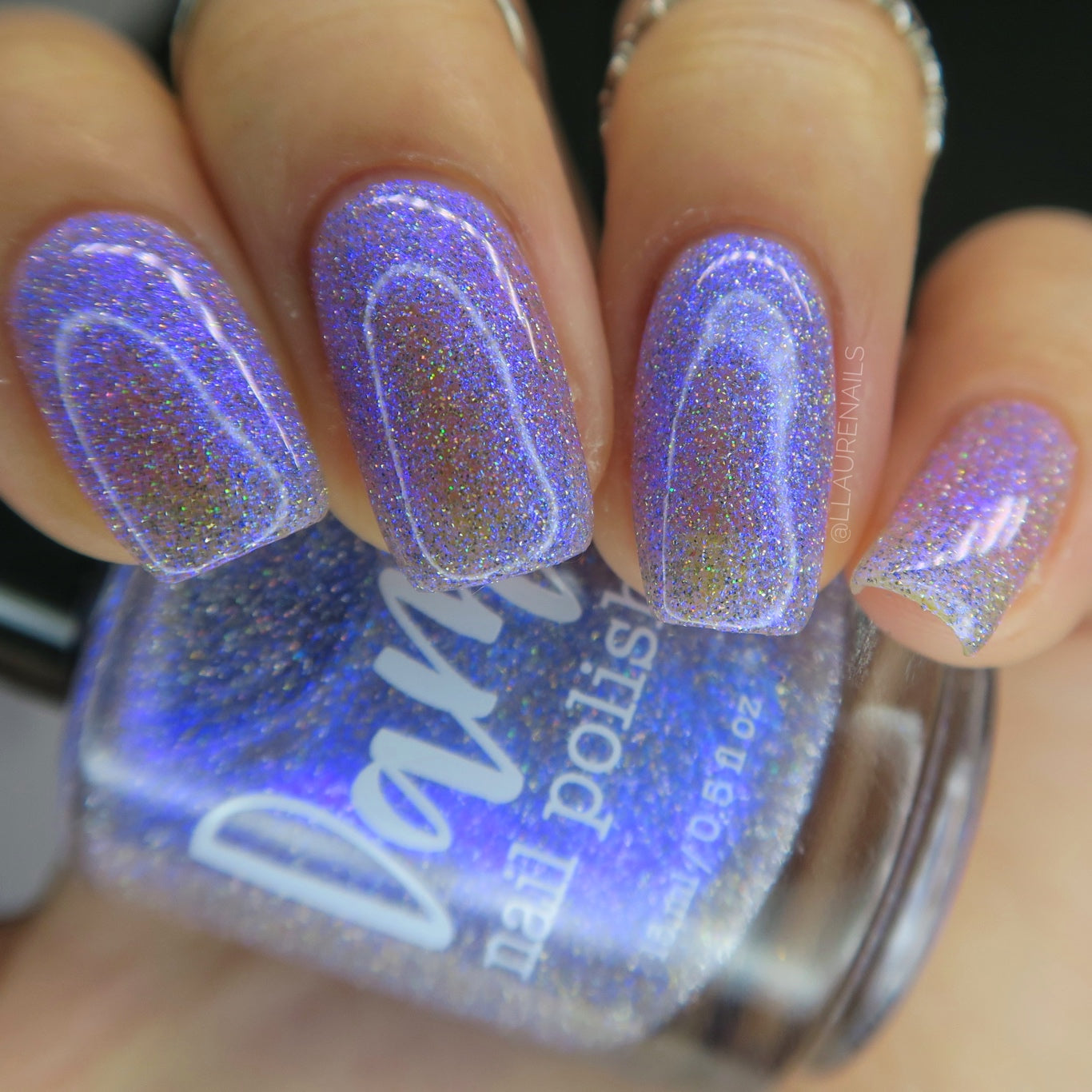 Love Lots - Blurple Purple Shimmer - Silver Reflective Glitter Nail Polish - Life is Short Collection
