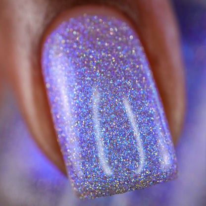 Love Lots - Blurple Purple Shimmer - Silver Reflective Glitter Nail Polish - Life is Short Collection