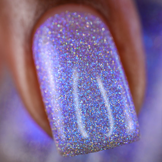 COMING SOON! 5/2 PRE ORDER: Love Lots - Blurple Purple Shimmer - Silver Reflective Nail Polish - Glitter Nail Polish - Life is Short Collection - Ships in ~5 weeks - Dam Nail Polish