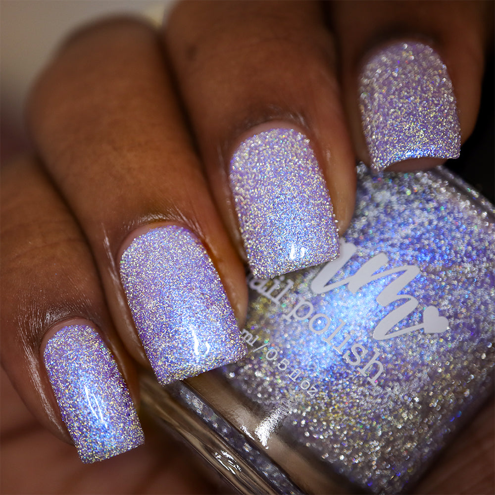 Love Lots - Blurple Purple Shimmer - Silver Reflective Glitter Nail Polish - Life is Short Collection