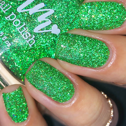 Mint Jelly - Jams & Jellies Collection - Green Reflective Glitter Nail Polish - Dam