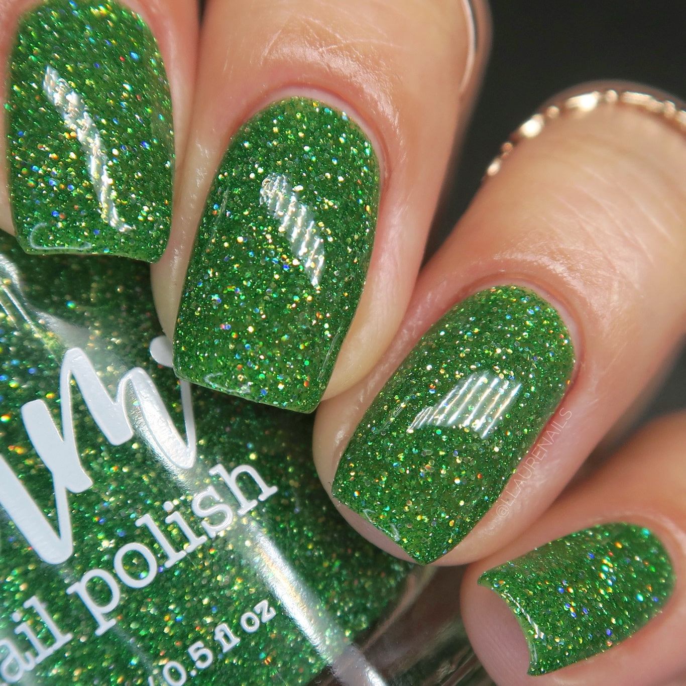 Mint Jelly - Jams & Jellies Collection - Green Reflective Glitter Nail Polish - Dam