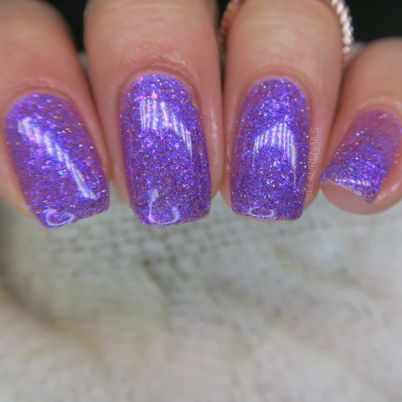 No Shady Business - Purple Flakie Nail Polish - Purple Reflective Nail Polish - Glitter Nail Polish - Aquarius Birthday Duo - Dam Nail Polish