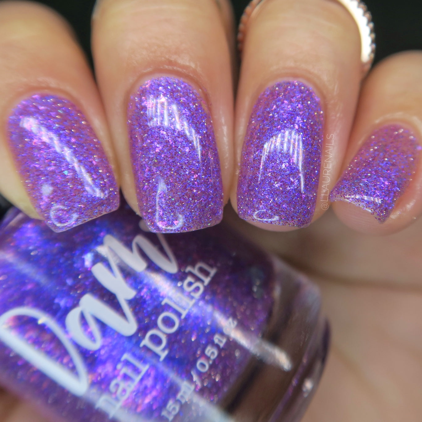No Shady Business - Purple Flakie Nail Polish - Purple Reflective Nail Polish - Glitter Nail Polish - Aquarius Birthday Duo - Dam Nail Polish