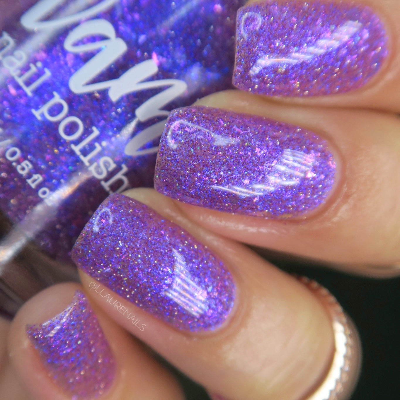 No Shady Business - Purple Flakie Nail Polish - Purple Reflective Nail Polish - Glitter Nail Polish - Aquarius Birthday Duo - Dam Nail Polish