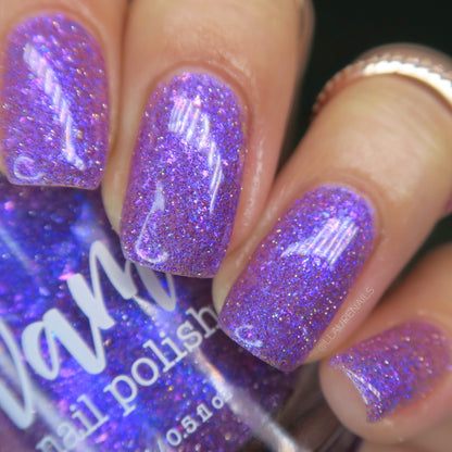 No Shady Business - Purple Flakie Nail Polish - Purple Reflective Glitter Nail Polish - Aquarius Birthday Duo