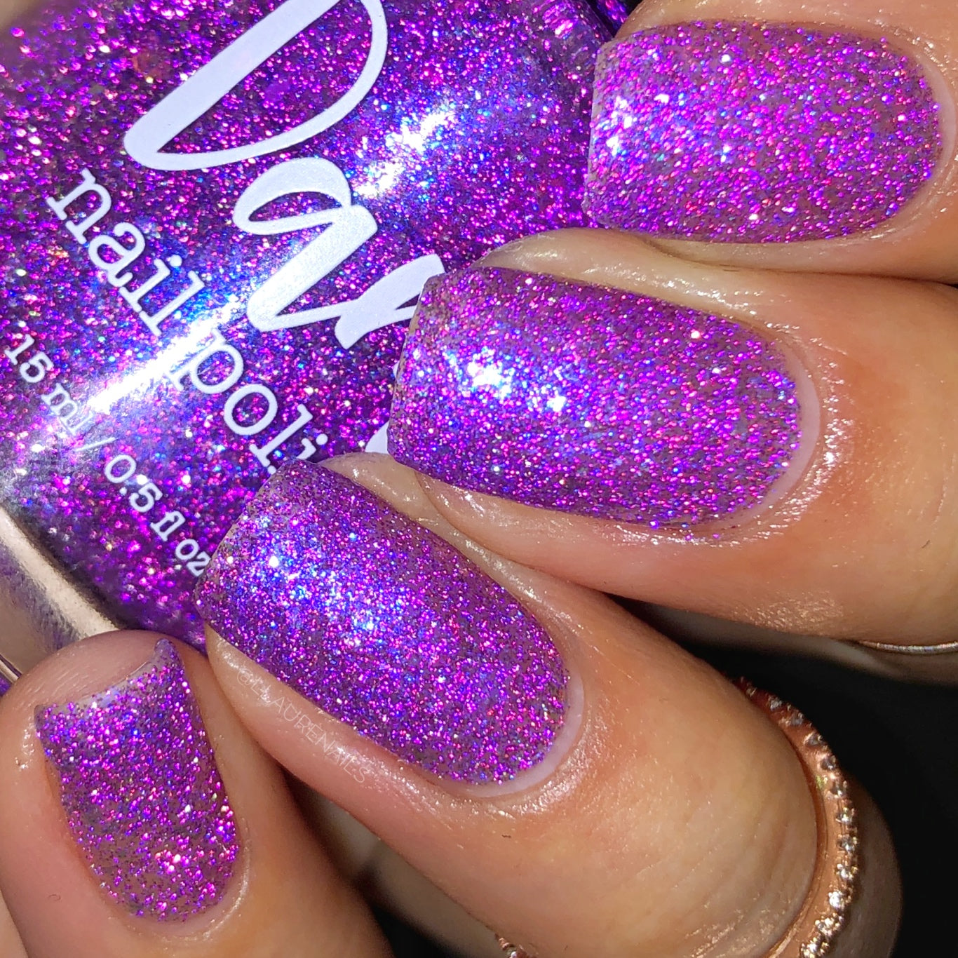 No Shady Business - Purple Flakie Nail Polish - Purple Reflective Nail Polish - Glitter Nail Polish - Aquarius Birthday Duo - Dam Nail Polish