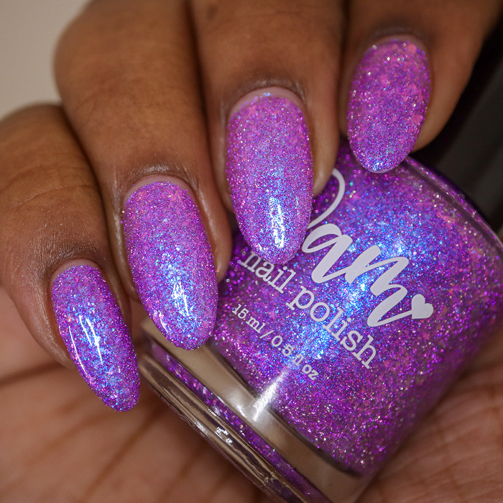 No Shady Business - Purple Flakie Nail Polish - Purple Reflective Nail Polish - Glitter Nail Polish - Aquarius Birthday Duo - Dam Nail Polish