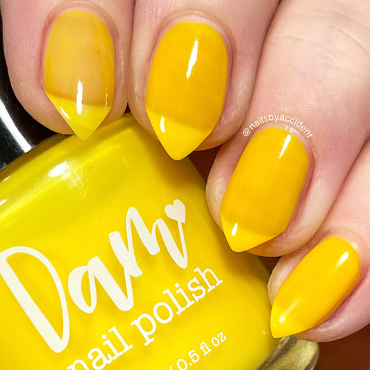 Yellow Where'd You Go? - Thermal Nail Polish - Clearly Rainbows Collection - Dam