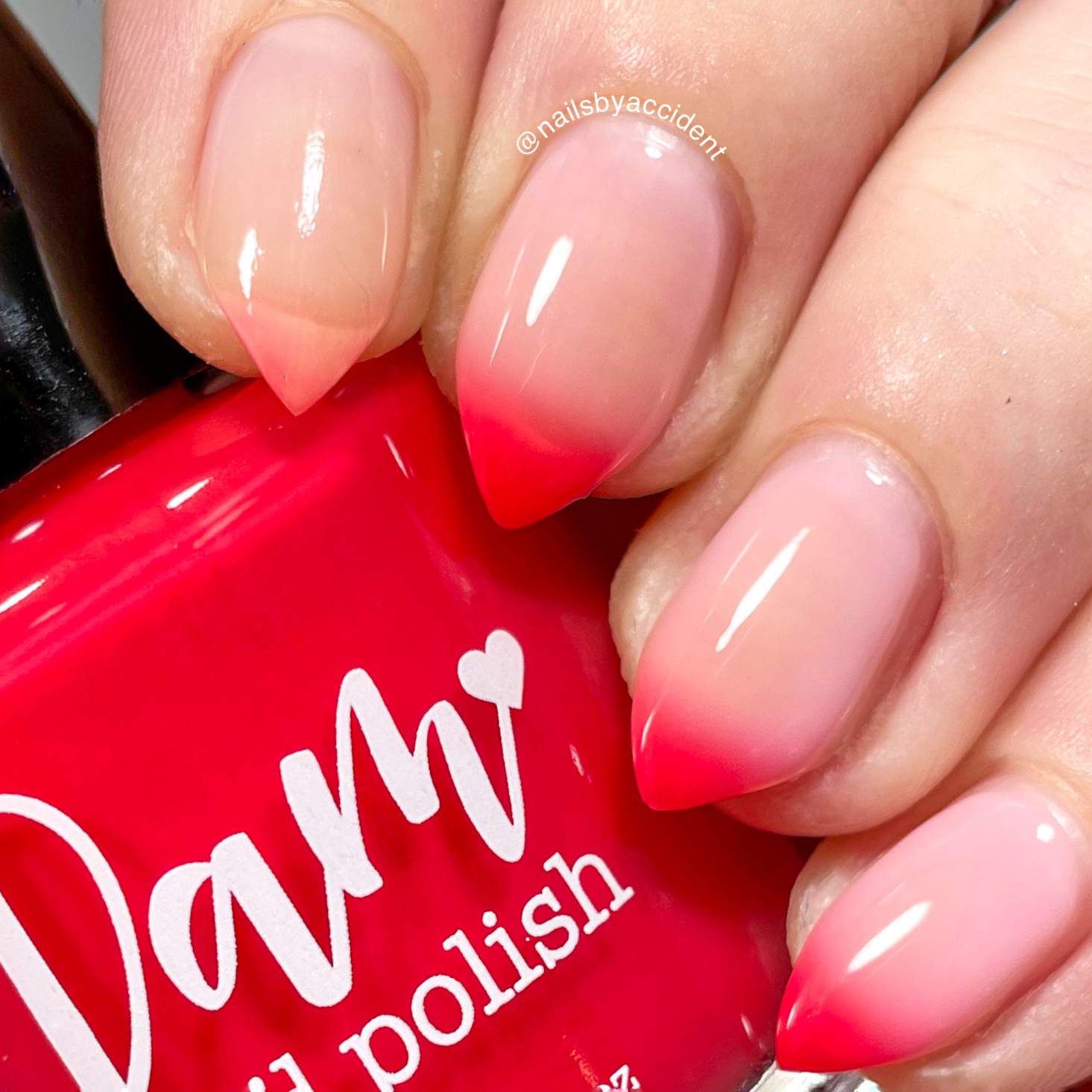 Concealed Crimson - Thermal Nail Polish - Clearly Rainbows Collection - Dam