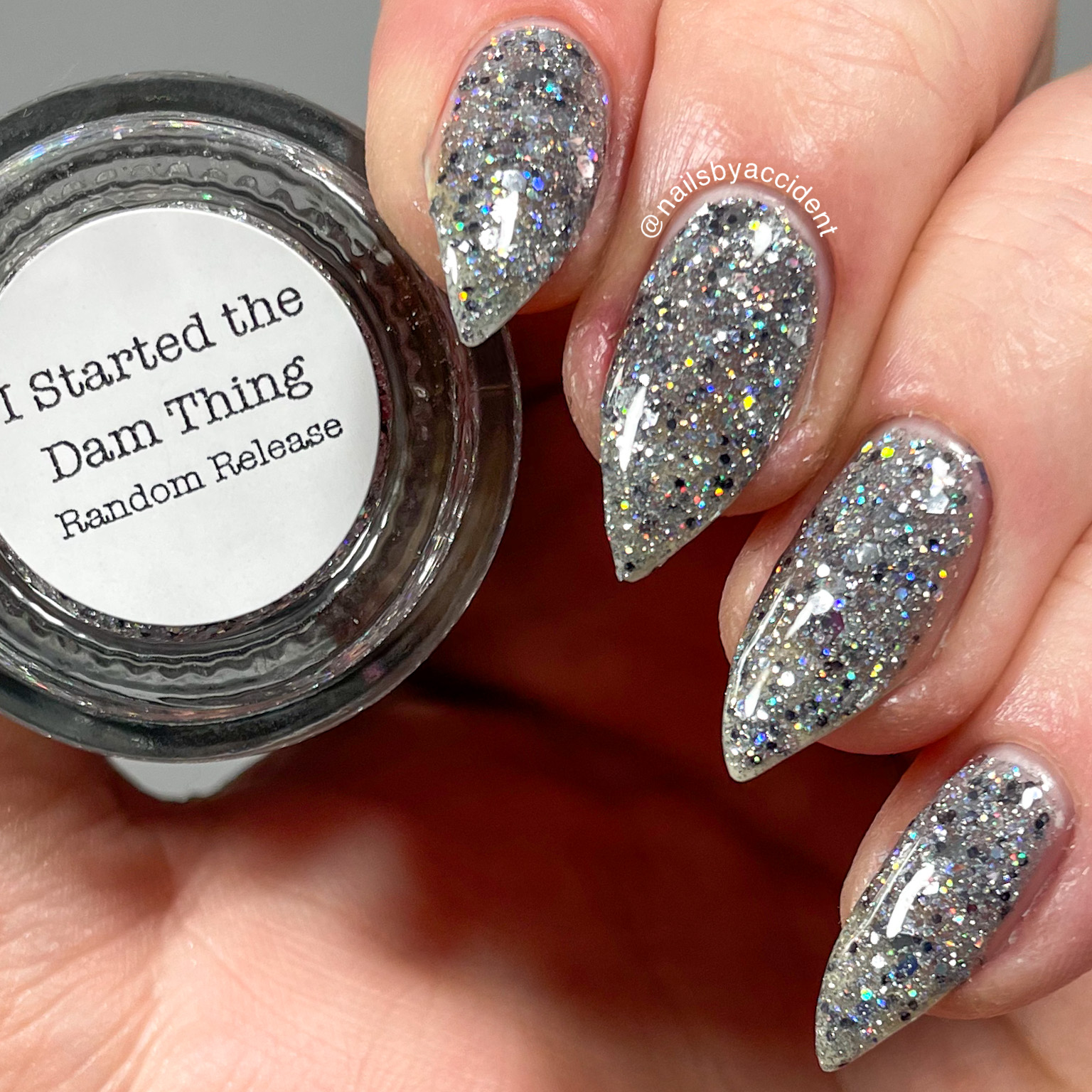 I Started the Dam Thing - Reflective Glitter Nail Polish - Random Release - Dam