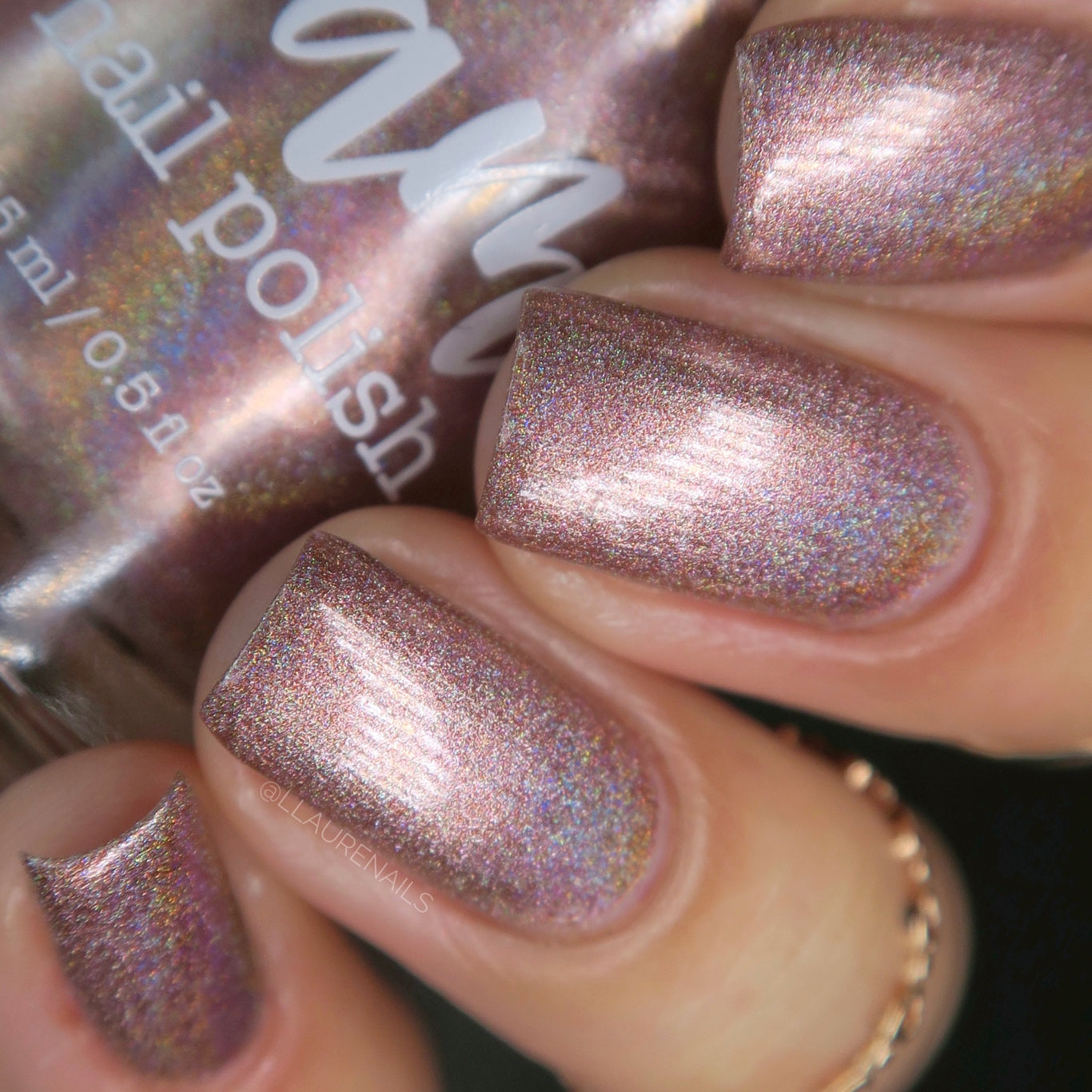 Rose Gold - Jewelry Box Holos - Holographic Nail Polish - Dam