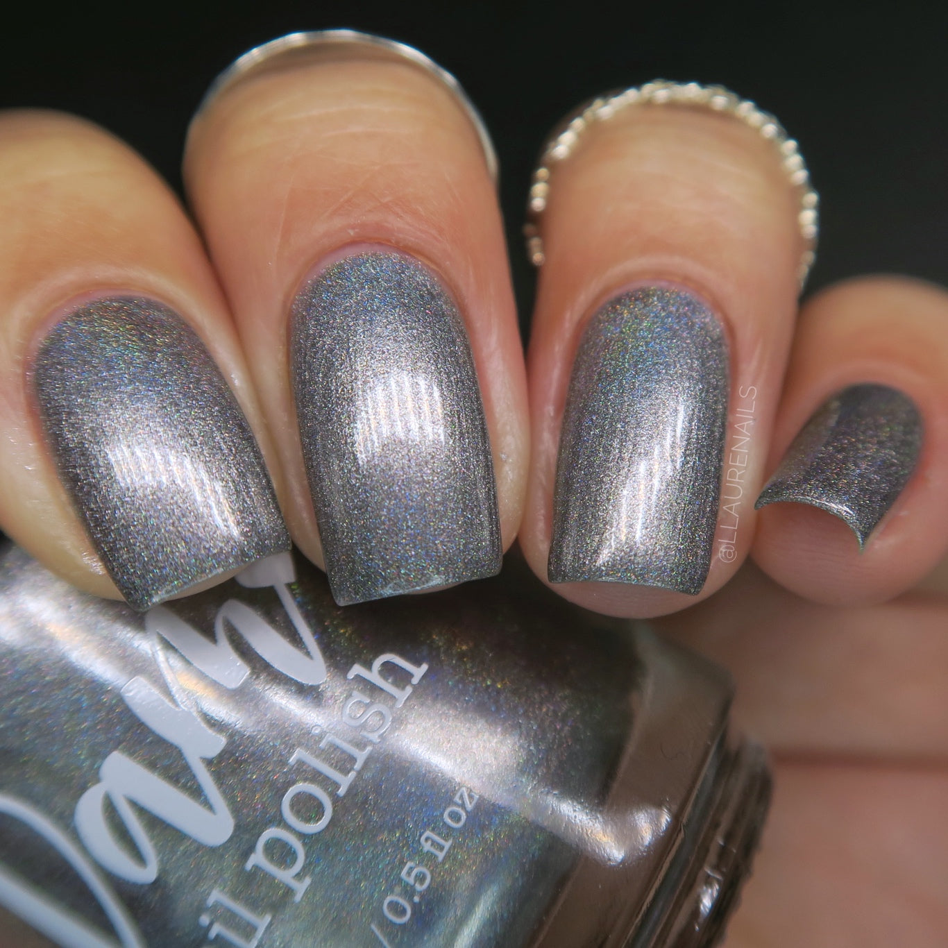Silver - Jewelry Box Holos - Holographic Nail Polish - Dam