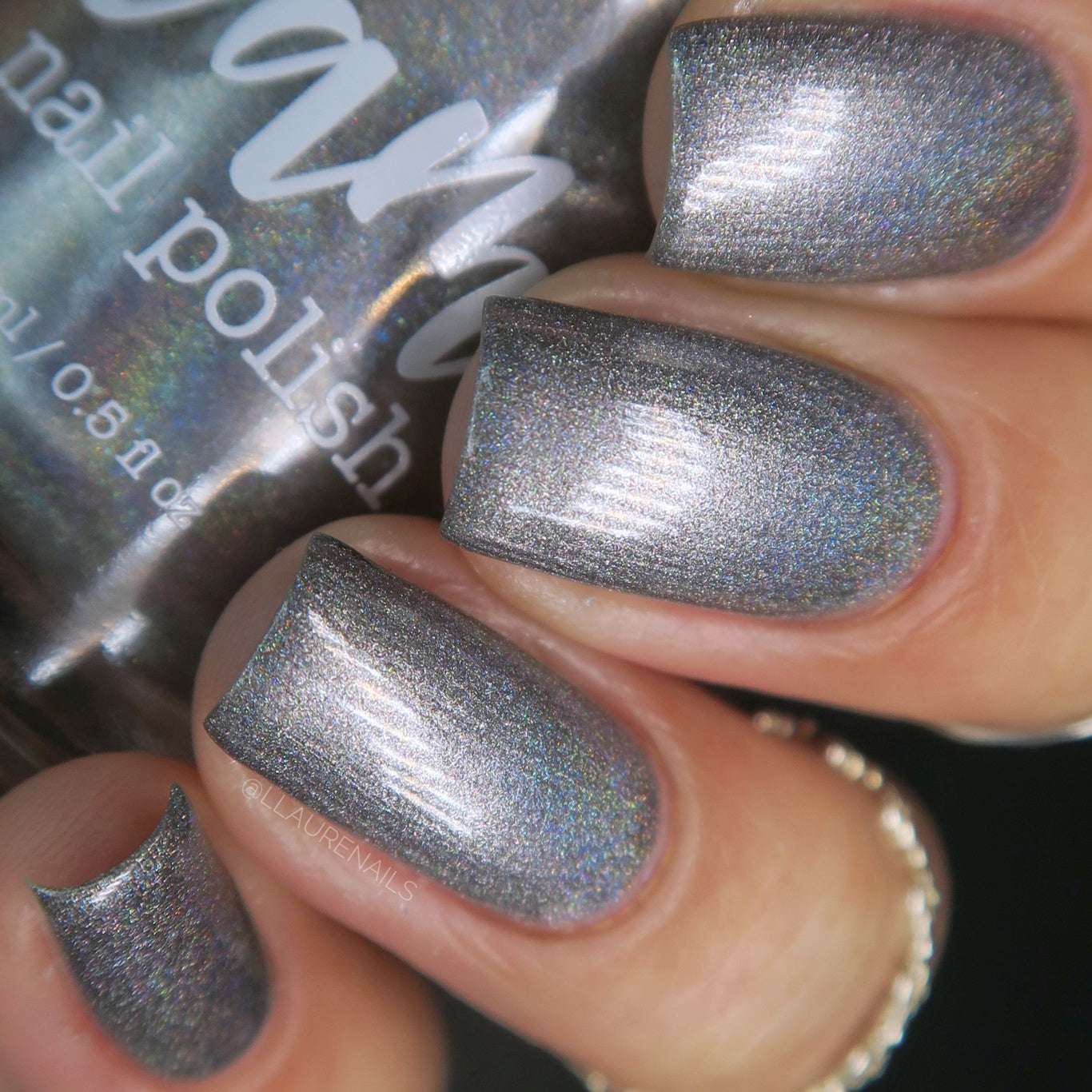 Silver - Jewelry Box Holos - Holographic Nail Polish - Dam