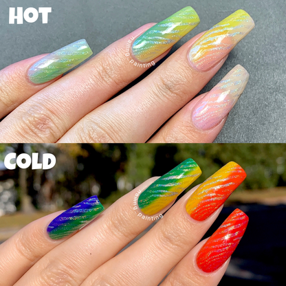 Disappearing Ink - Thermal Nail Polish - Clearly Rainbows Collection - Dam